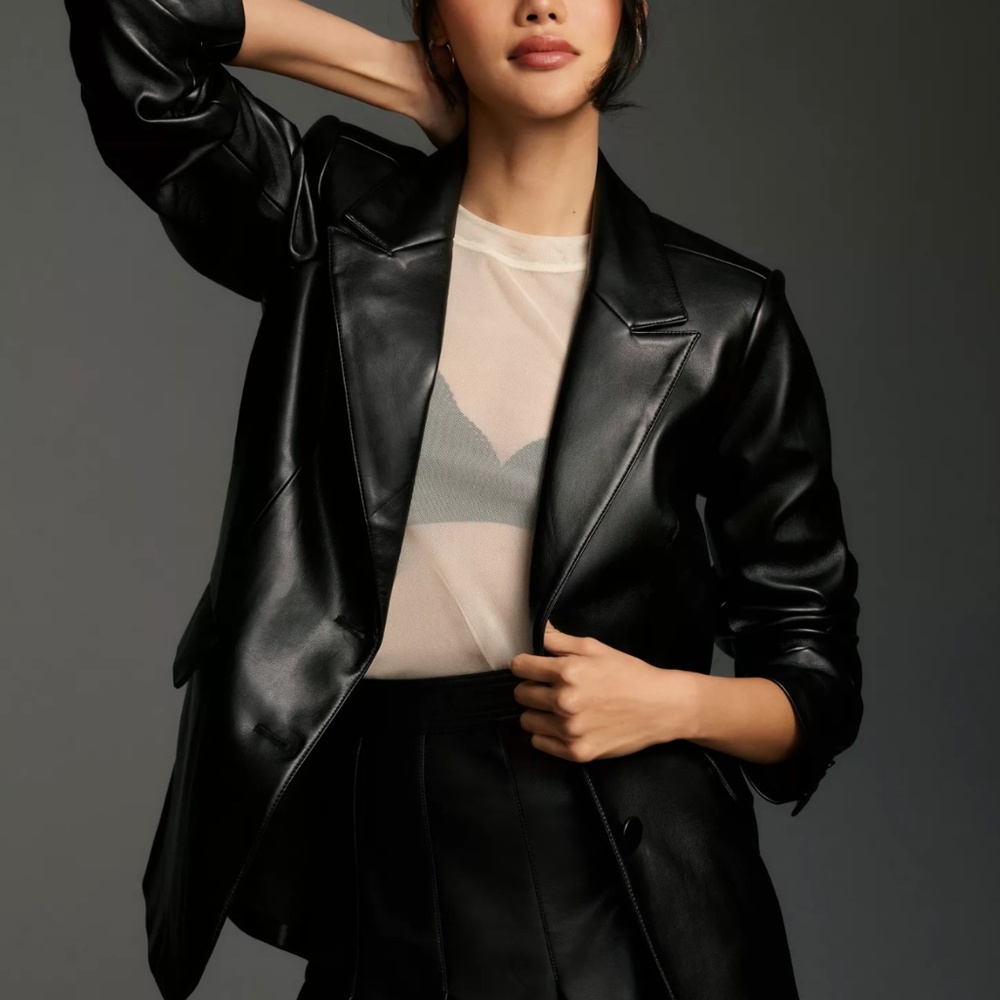 Good American Better Than Leather Blazer
